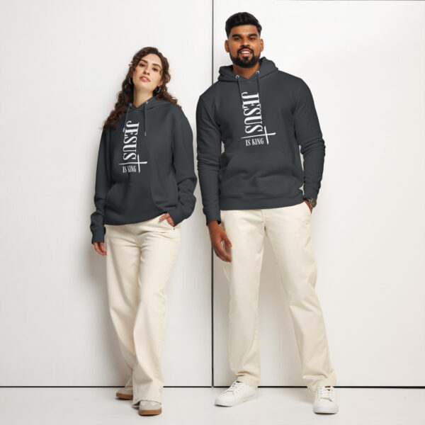 Jesus Is King Unisex essential organic hoodie - Image 3