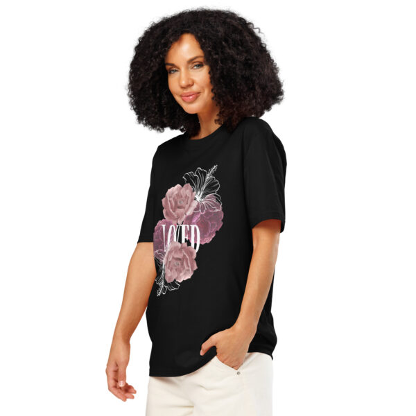 Loved Unisex organic ribbed neck t-shirt - Image 2