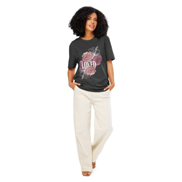 Loved Unisex organic ribbed neck t-shirt - Image 12