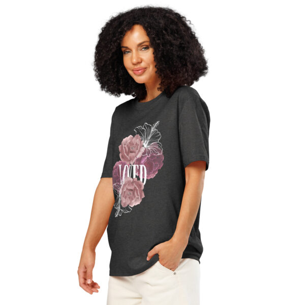 Loved Unisex organic ribbed neck t-shirt - Image 10