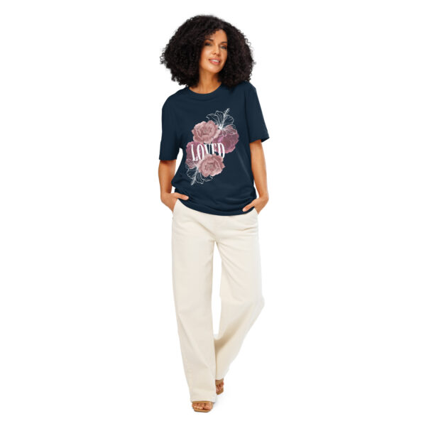 Loved Unisex organic ribbed neck t-shirt - Image 8