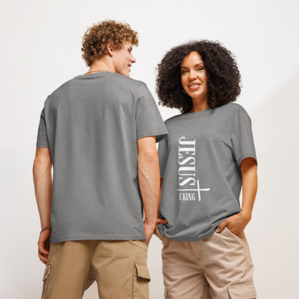 Jesus is King Unisex organic ribbed neck t-shirt - Image 10