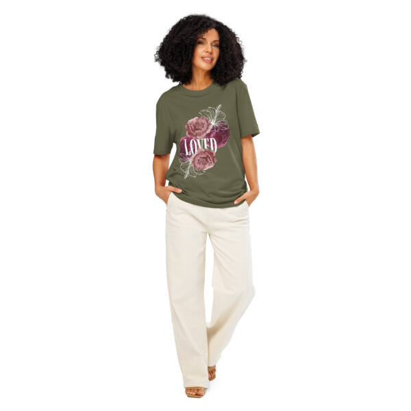 Loved Unisex organic ribbed neck t-shirt - Image 35