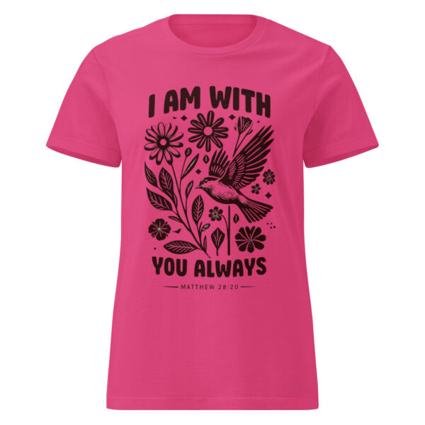 I Am With You Always Women’s basic softstyle t-shirt - Image 2