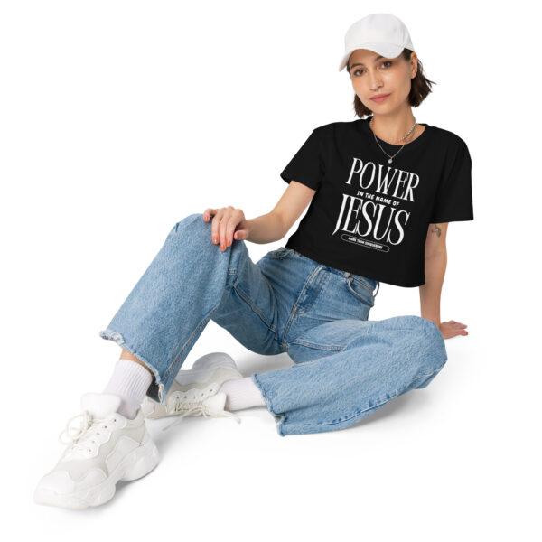 Power In The Name Of Jesus Women’s crop top