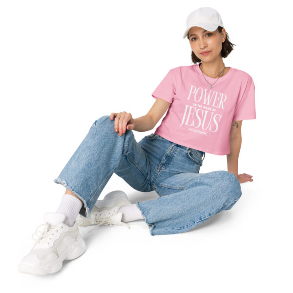 Power In The Name Of Jesus Women’s crop top - Image 4