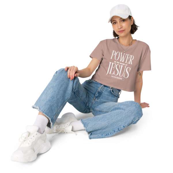 Power In The Name Of Jesus Women’s crop top - Image 3