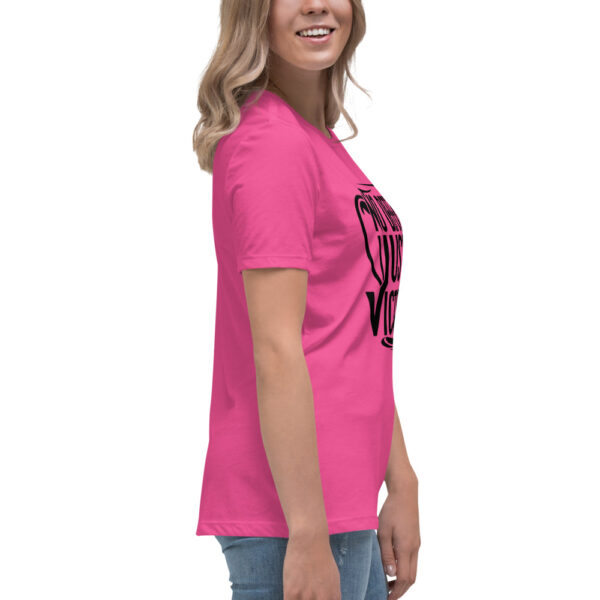 No Defeat Just Victory Inspirational Women's Relaxed T-Shirt - Image 18
