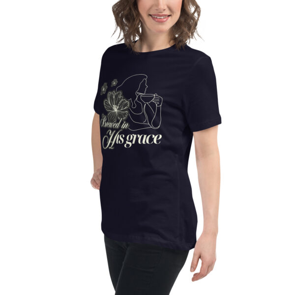 Brewed in His Grace Women's Relaxed T-Shirt - Image 3