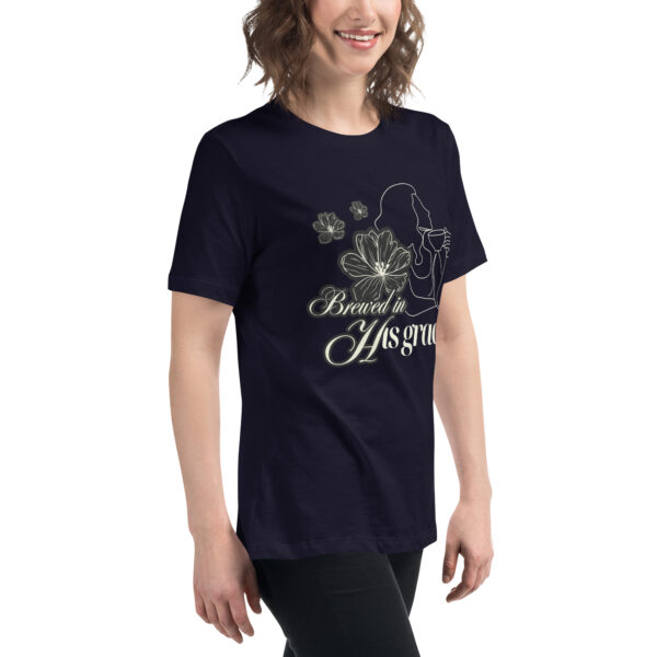 Brewed in His Grace Women's Relaxed T-Shirt - Image 5