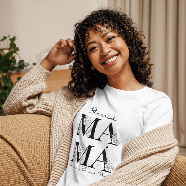 Blessed Mama Women's Relaxed T-Shirt