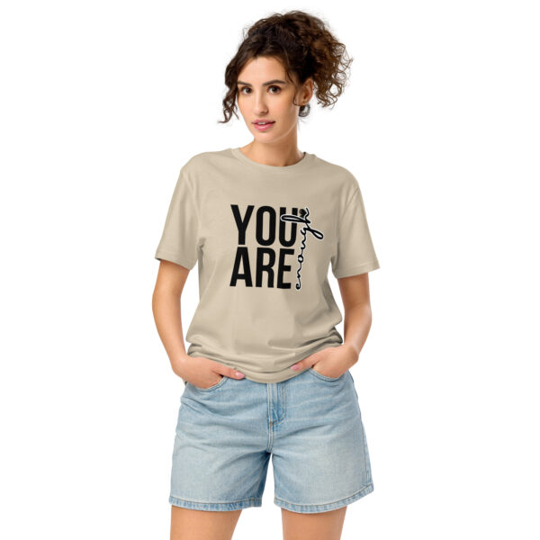 You Are Enough Unisex organic mid-light t-shirt - Image 3