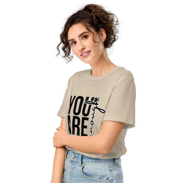 You Are Enough Unisex organic mid-light t-shirt - Image 4
