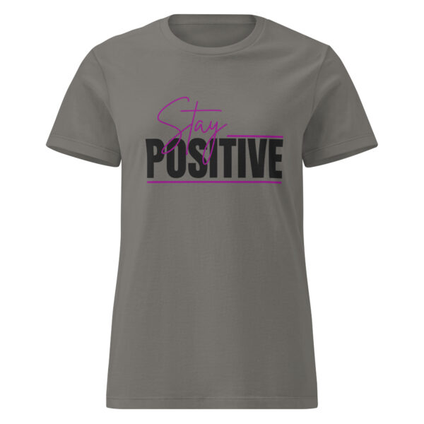 Stay Positive Women’s basic softstyle t-shirt - Image 14