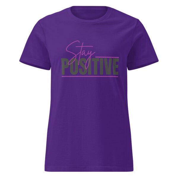 Stay Positive Women’s basic softstyle t-shirt - Image 10
